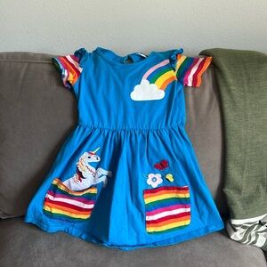Rainbow unicorn dress